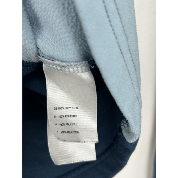 The North Face Womens Large  1/4 Zip Fleece TKA 100 Pullover Navy and Light Blue - Picture 7 of 11